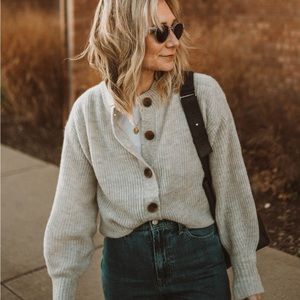 Everlane alpaca wool cardigan